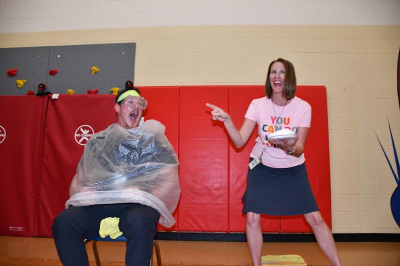 Pie in the face!